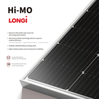 Longi Paneles Solares Costos Mono Photovoltaic PV Module Double Glass 10BB 9BB 540w 550w 600w 800w 182mm Half Cells Solar Panel