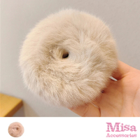 【MISA】毛絨髮圈/可愛甜美毛絨啪啪手環 髮圈 髮飾(6色任選)