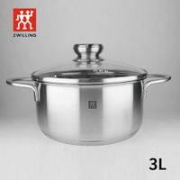 庫存福利品 德國雙人TwinNova鍋具-20cm雙耳湯鍋 NV-2030 贈 日本原裝 東麗多功能拭淨布