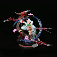 海賊 GK 和之國和服 三刀流 狂虎索隆 縮小版 可發光 手辦