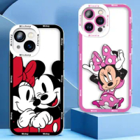 Cover Clear Phone Case For OPPO RENO 11 11F 10 8 8Z 8T 7 7Z 6 6Z 5G 5 5F 4 2 FIND X3 LITE Case Disney Mickey And Minnie Mouse