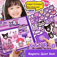 NEW DIY Magnetic Quiet Book Sanrio Busy Book Paper Doll Magnet Book Kuromi