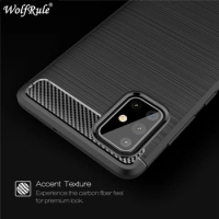 Case For Samsung Galaxy A71 Phone Cover Shockproof Soft TPU Brushed Back Case For Samsung A71 Case Shell For Galaxy A71 Funda