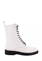 TORY BURCH TORY BURCH - Leather ankle boots - White