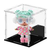 Display Case for Collectibles Assemble Clear Acrylic Box Alternative Glass Case for Display Action Figures Home Storage Organizi