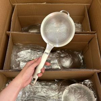304不鏽鋼過濾油勺廚房用品瀝水網漏豆漿過濾勺麪粉篩果汁過濾勺