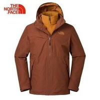 [ THE NORTH FACE ] 男 GORE-TEX 兩件式外套 磚紅 / NF0A2UBMUBC {L}