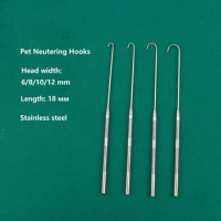 Pet Spay Hook Stainless Steel Material Uterine Spay Pull Hook Animal Surgical Instruments