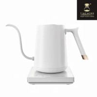 【TIMEMORE 泰摩】魚Smart電子溫控手沖壺-800ml細口-白(最強C/P值專業手沖咖啡溫控壺)