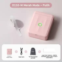 NIIMBOT D110 Printer Label Nirkabel, Dilengkapi dengan Label, Printer Stiker Label Harga/Nama D110 P