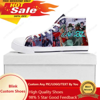Gorillaz Band High Top High Quality Sneakers Mens Womens Teenager Canvas Customized Sneaker Casual Couple Shoes Custom Shoe