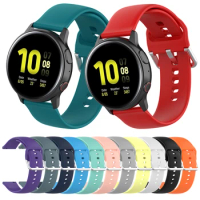 20MM 22MM Silicone Sport Watch Band for Samsung Galaxy watch active 2 Smart Watch strap For Samsung Gear S3 Classic Replacement