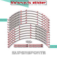 Motorcycle Wheel Rim Decoration Reflective Stickers Waterproof Protection Decals Color Tape for DUCATI supersports