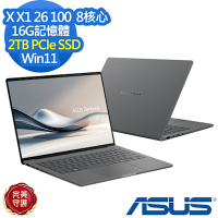 ASUS UX3407QA 14吋效能筆電 (X X1 26 100/16G/2TB PCIe SSD/Vivobook 16/冰岩灰/特仕版)