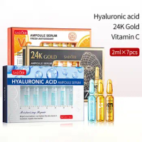 Vitamin C Hydrating Vc 24k Gold Gold Ampoule Serum Treatment Essence Skin Care For Skin Hyaluronic Acid Moisturizing Nourishing