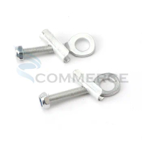 1 Pair Fixed Gear Bicycle Chain Adjust Bolt 35mm 1 Speed Commuting Bike Chain Tensioner Pull Tight Screw Bolts