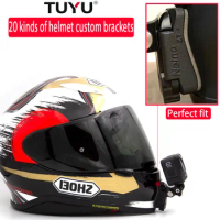 TUYU Premium Customized Motorcycle Helmet Chin Mount for GoPro10 9 8 7 5 Insta360 DJI Camera for SHOEI AGV ARAI HJC KLIM Helmet