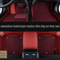 Custom Double Anti-Slip Car Floor Mat For Great Wall M4 Hover H3 Hover H6 Hover H6 Coupe X200 Auto Accessories Carpet cover