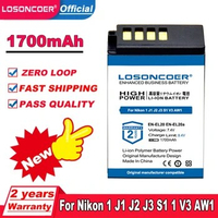 LOSONCOER Top Brand 100% New 1700AmAh EN-EL20 EN-EL20a Battery For Nikon Coolpix P1000 Nikon1 J1 J2 J3 1 S1 1 V3 Nikon1 AW1