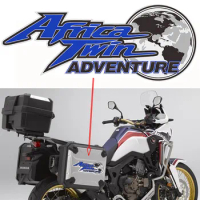 2pcs x Motorcycle Sticker Tail Top Side Panniers Luggage Aluminium Box Case Film Decal For Honda Africa Twin CRF1000L Adventure