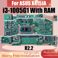 For ASUS X415JA Laptop Motherboard R2.2 SRGKF i3-1005G1 With RAM Notebook Mainboard