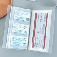 【愛的記憶】日系輕透明票根/小卡收納冊(160格 機票 演唱會門票 車票 出國旅行 拍立得 相簿 偶像追星)