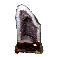 【古緣居】紫氣東來 巴西天然紫水晶洞 +底座(31.1公斤)