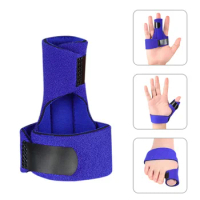 2Pcs Aluminium Splint Protection Brace Corrector Support Fixed Bandage Finger Strap Foot Care Pedicure Toe Separator Pain Relief