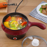 CANDIMILL Low Power Electric Cooker Hot Pot Mini Household Multifunctional Cooking Pot Noodles Boiler Food Warmer Frying Pan