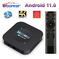 Woopker Android 11 TV box H96 MAX M5 2GB 16GB 4K Smart TVbox 2.4G Wifi 3D Media Player 1GB 8GB Google Voice Control Set Top Box