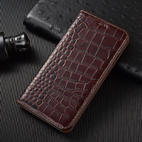 Leather Wallet Phone Case For XiaoMi Redmi Note 5 6 7 8 8T 8 9 9s 9T Pro Max Crocodile Pattern Magnetic Flip Cover