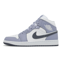 Nike 休閒鞋 Air Jordan 1 Mid 男鞋 紫 灰 AJ1 中筒 DQ8426-145