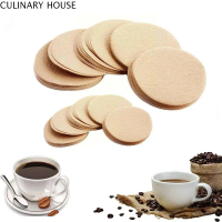 CULINARY HOUSE Round 100Pcs Máy nhỏ giọt Moka Pot Espresso Giấy lọc cà phê Phụ kiện máy pha cà phê D