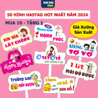 Hastag đám cưới, Hashtag cầm tay đám cưới - Có đầy đủ tay cầm, Giá xưởng sản xuất