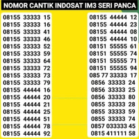 NOMOR CANTIK INDOSAT IM3 OOREDOO PANCA 55555 44444 33333 0815 33333 455