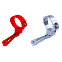 2 Pcs Water Bottle Cages Adaptor Aluminum Alloy Holder For Brompton Folding Bike Accessories, Red &amp; Silver