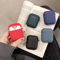 Knit Weave Style Case For airpods 1 2 Cover Wireless ear phone airpod Case Carabiner Soft TPU earphone 3 Case