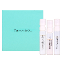 Tiffany &amp; Co. 蒂芬妮經典香水針管禮盒 3入組 (同名女性淡香精1.2ml+玫瑰金女性淡香精1.5ml+愛語女性淡香精1.2ml)