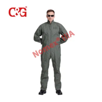 Nomex Coverall Green Flame Resistant Clothing