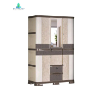 0Olymplast Bundling Better Life - Lemari Baju 3 Pintu + Drawer 4 Susun + Trolly Serbaguna - SCOC 3P 