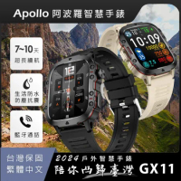 【Apollo】2024新款 阿波羅GX11戶外運動智慧手錶 超高續航 智能手錶 繁體中文【現貨+保固1年】