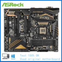 For ASRock Z170 Extreme 6 Computer Motherboard LGA 1151 DDR4 Z170 Desktop Mainboard Used Core i5 6600K i7 6700K Cpus