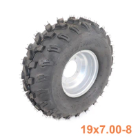 ATV Wheels 19/7-8 19X7.00-8 19X700-8 19X7-8 For 4PLY ATV QUAD TIRE WHEEL TUBELESS Tyres Hub 8 Inches Wheel Rim and Tyre