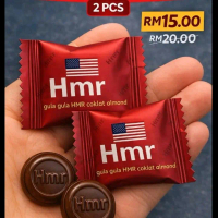 (2pcs)HMR Gula-gula coklat almond Food Snacks