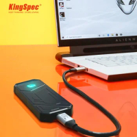 KingSpec NVMe SSD 512GB 500GB 1TB 2TB External Hard Drive 20gbps Type C USB 3.2 RGB Portable Disk Disco Duro Externo for Laptop