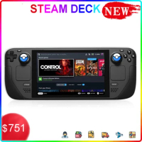 New Steam Deck 64G 256G 512GB Handheld Console,delivering more than enough performance,Control with comfort