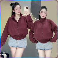 ❁H88 | Áo Khoác Pc Cotton Cổ Trụ Túi Khoá Ngoài by Quỳnh Hí Store☆COD VN