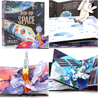 Usborne POP UP book Dinosaur cinderella English 3D Flap reading books หนังสือเด็กภาษาอังกฤษ หนังสืออ