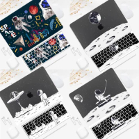 Cute Astronaut Laptop Cases for Apple Macbook Air 13.6 M2 A2681 Case for Mac Book Pro 13 14 15 16 Touch Bar with Keyboard Cover