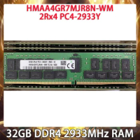RAM 32GB DDR4 2933MHz 2Rx4 PC4-2933Y HMAA4GR7MJR8N-WM For SK Hynix Server Memory Fast Ship Works Perfectly High Quality